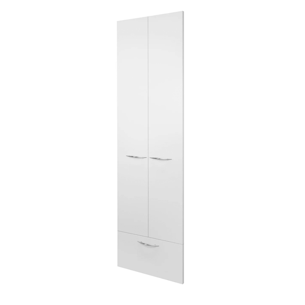 2 Door, 1 Drawer Tall Wardrobe Cabinet WHITE DOOR/DRAWER FRONTS ONLY