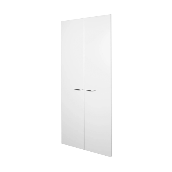 2 Door Tall Cabinet with Division WHITE FRONTAGE ONLY
