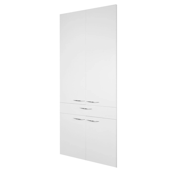 4 Door 1 Drawer Tall Cabinet WHITE DOOR/DRAWER FRONTS ONLY