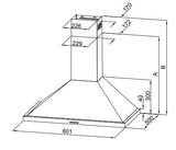Midea 600mm Canopy Rangehood