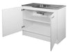 2 Door, 1200mm Kitchenette with Stainless Steel Top