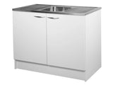 2 Door, 1200mm Kitchenette with Stainless Steel Top