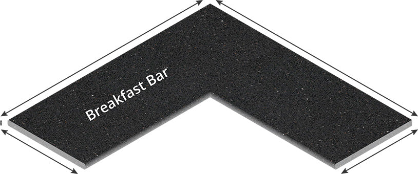 L-Shaped w/ Left Breakfast Bar