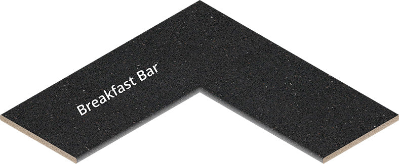 L-Shaped w/ Left Breakfast Bar Unfinished