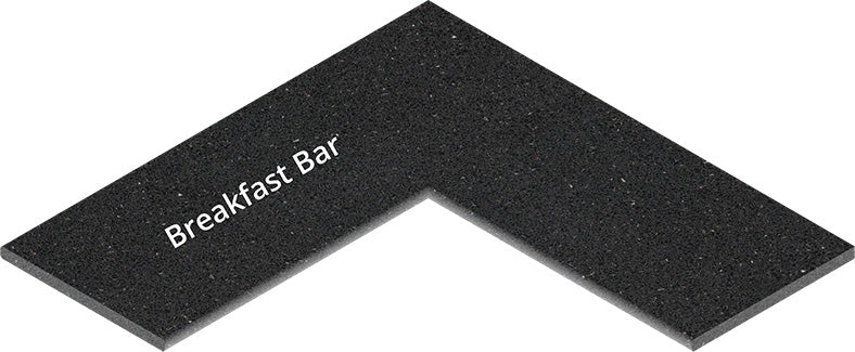 L-Shaped w/ Left Breakfast Bar