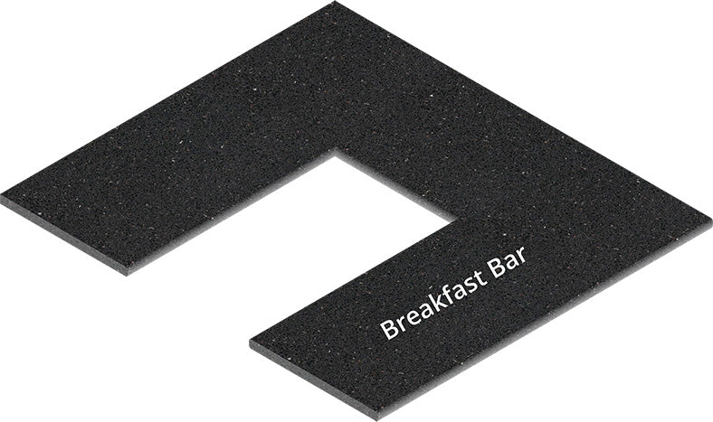 U-Shaped w/ Right Breakfast Bar