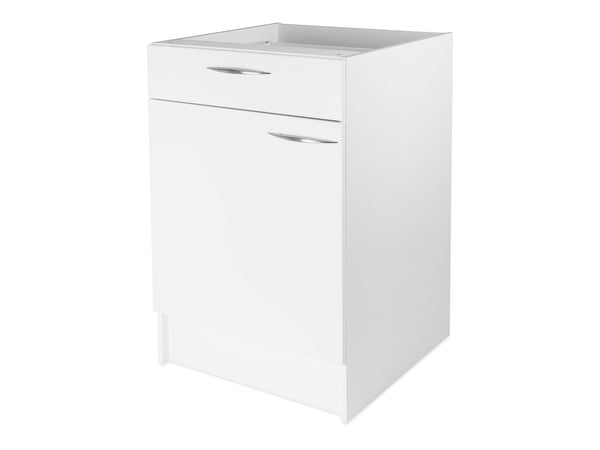 1 Door, 1 Drawer Base Cabinet with Integrated Toe Kick