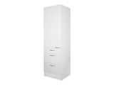 1 Door, 3 Drawer Tall Cabinet Integrated Toe Kick