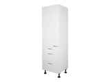 1 Door, 3 Drawer Tall Cabinet Adjustable Feet