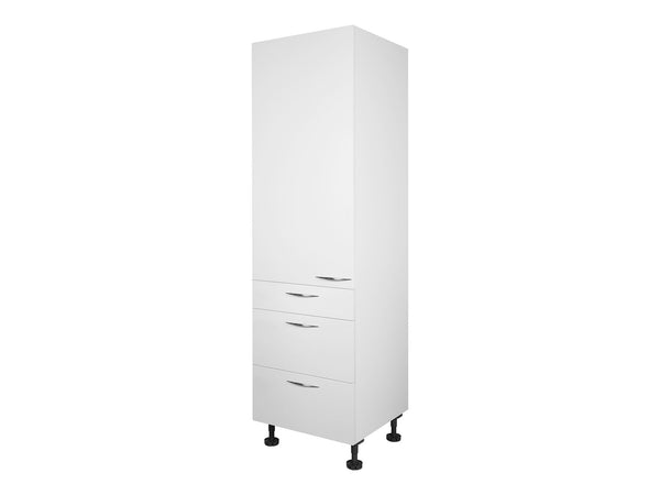 1 Door, 3 Drawer Tall Cabinet Adjustable Feet
