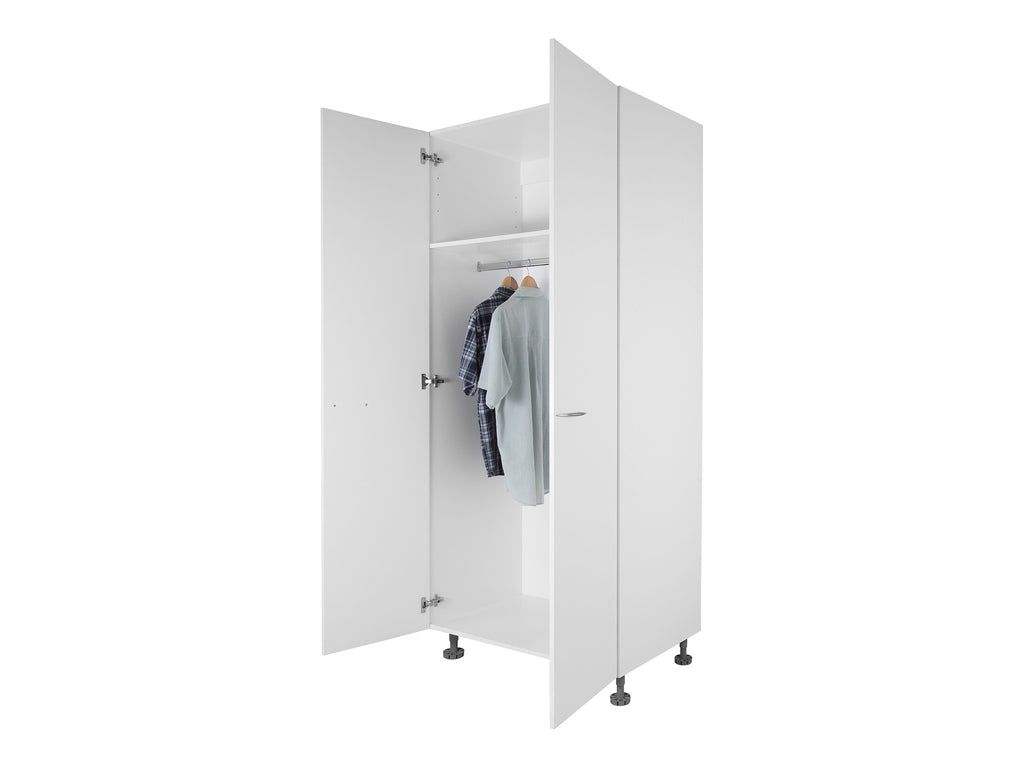 2 Door Tall Wardrobe Cabinet