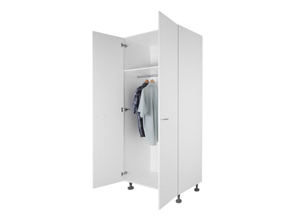 2 Door Tall Wardrobe Cabinet