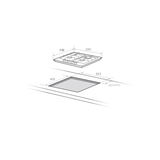 Midea 60cm 4 Burner Gas Cooktop
