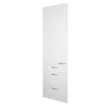 1 Door, 3 Drawer Tall Cabinet Cabinet WHITE FRONTAGE ONLY