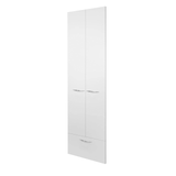 2 Door, 1 Drawer Tall Wardrobe Cabinet WHITE FRONTAGE ONLY