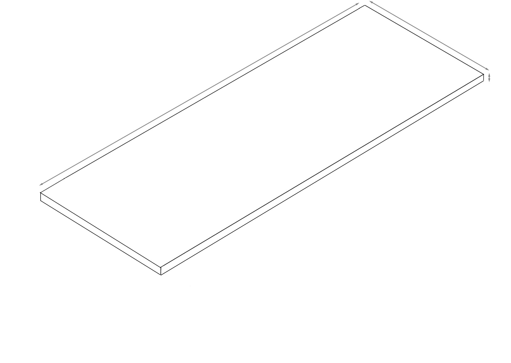 Straight Shaped Unpolished