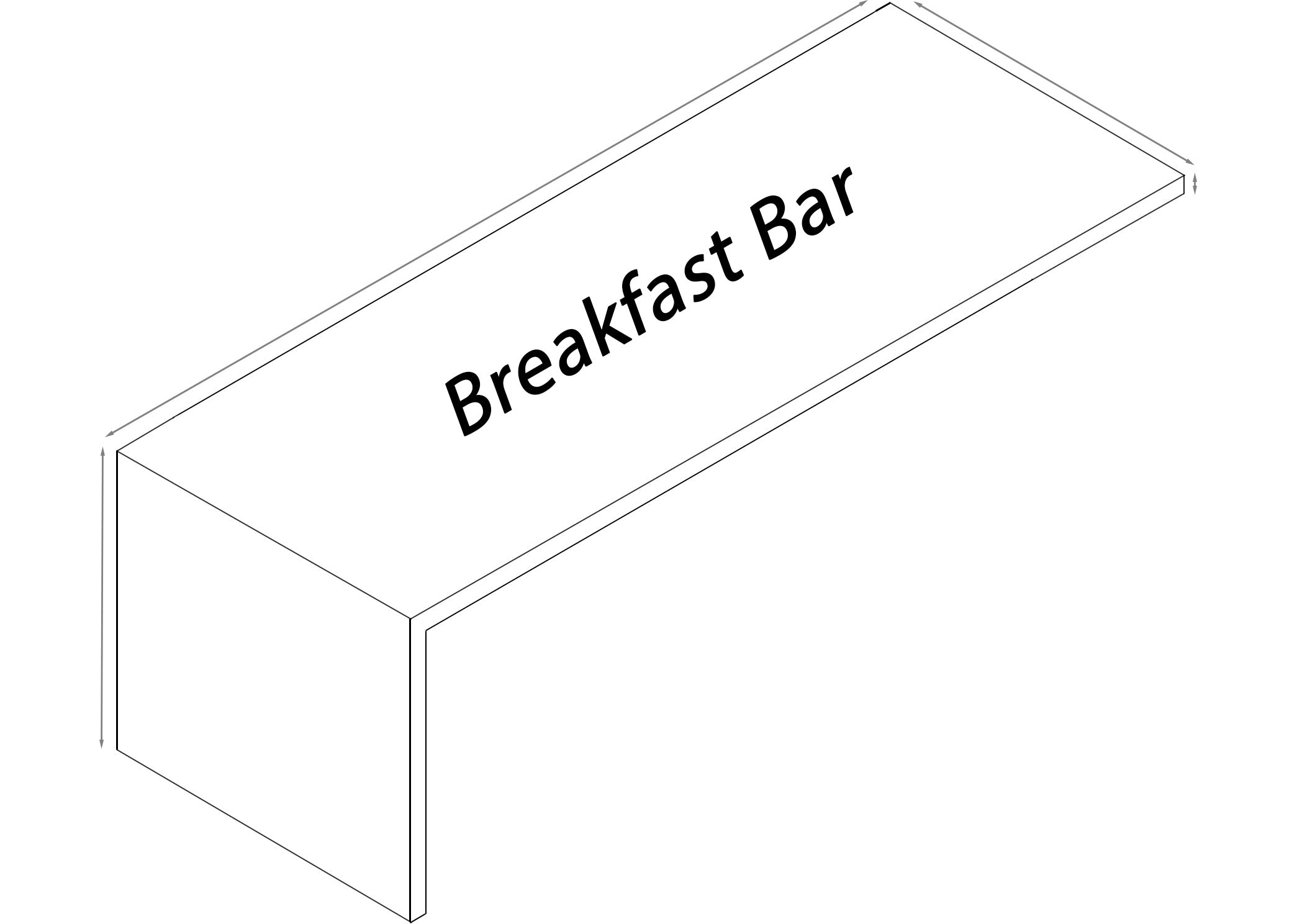 Straight Shaped w/ Breakfast Bar