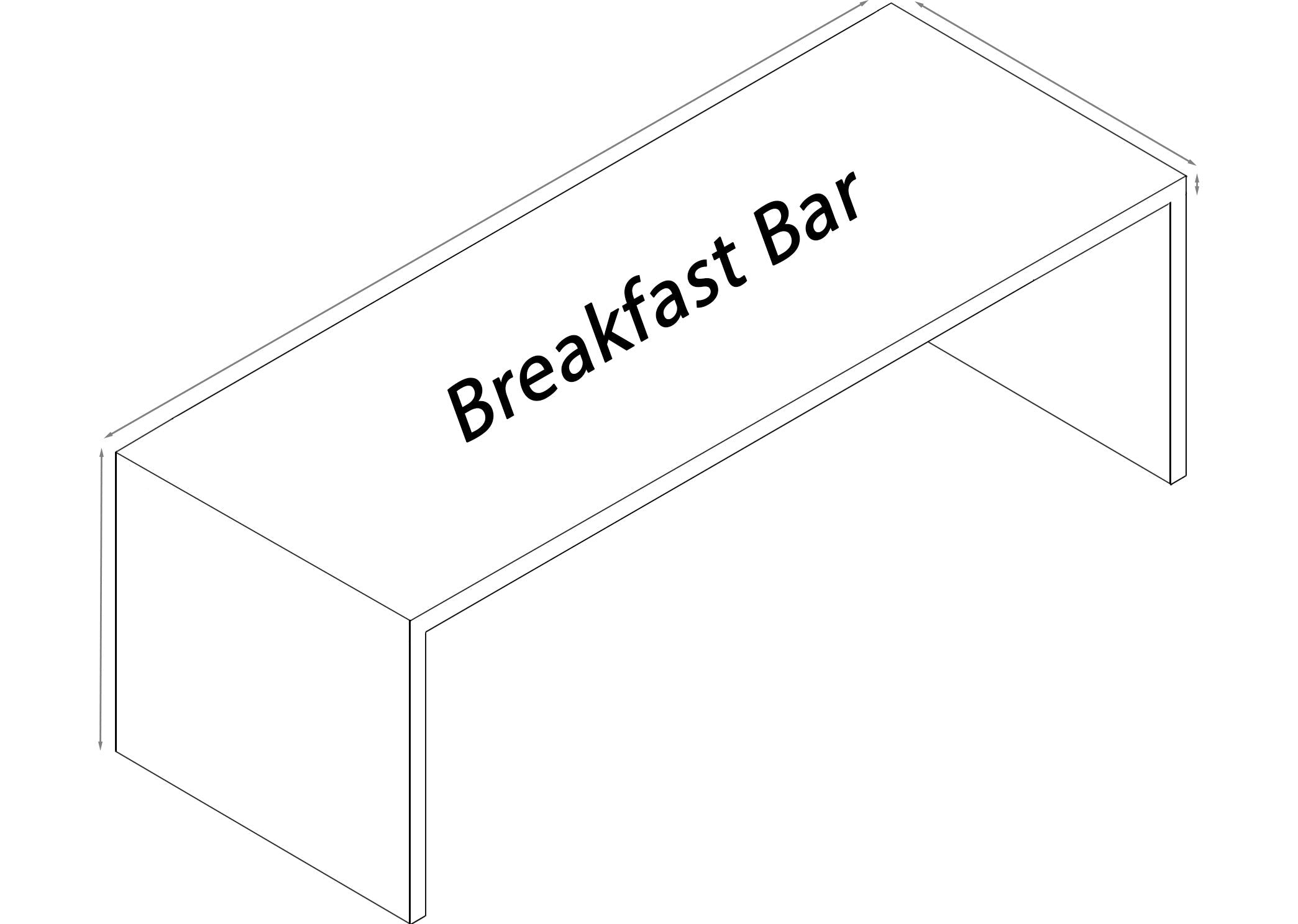 Straight Shaped w/ Breakfast Bar
