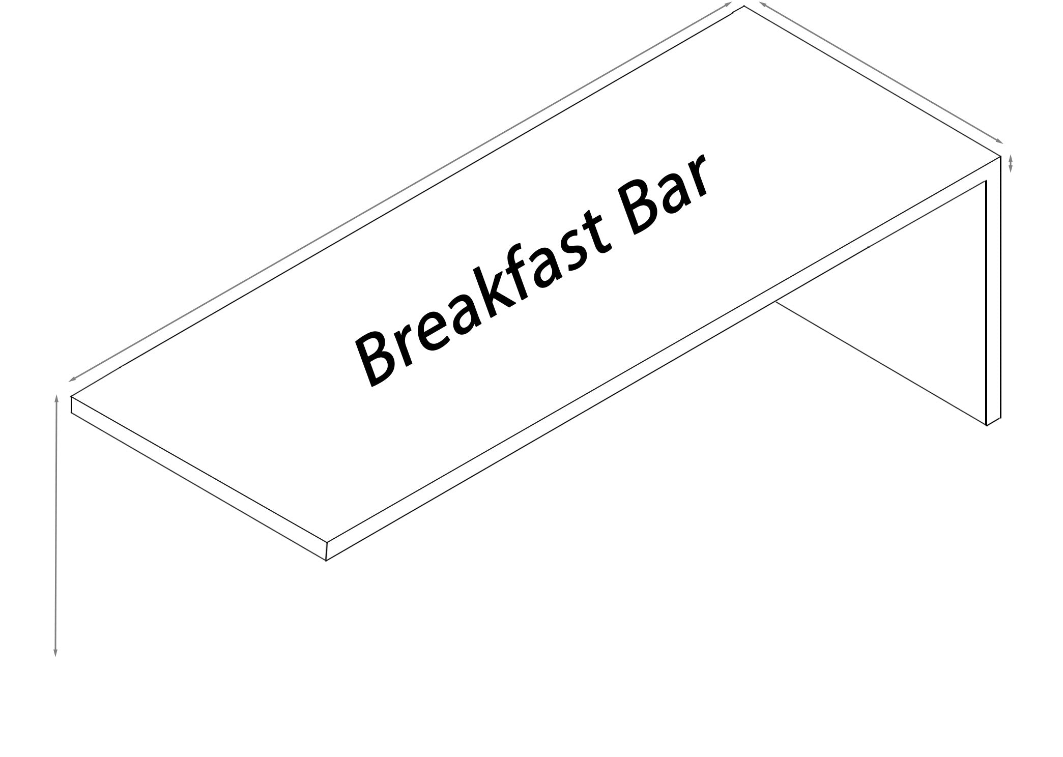 Straight Shaped w/ Breakfast Bar
