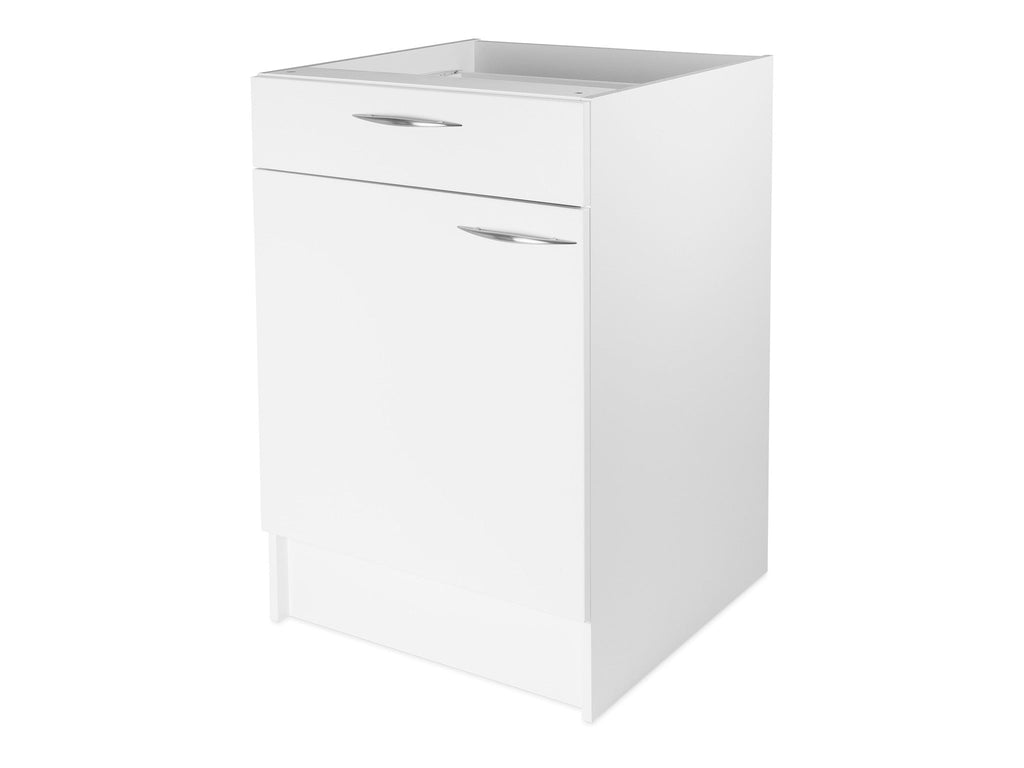 1 Door, 1 Drawer Base Cabinet with Integrated Toe Kick