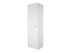 1 Door Tall Wardrobe Cabinet - Integrated Toe Kick