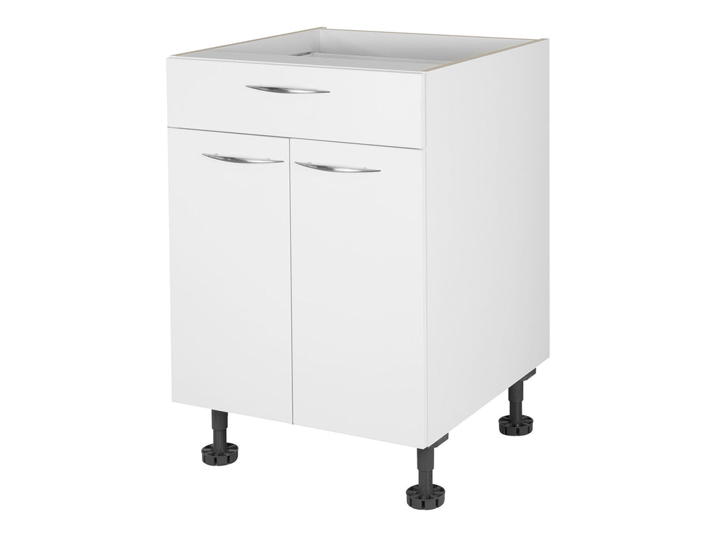 2 Door, 1 Drawer Base Cabinet WHITE FRONTAGE ONLY