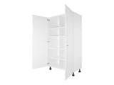 2 Door Tall Cabinet with Division WHITE FRONTAGE ONLY