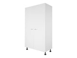 2 Door Tall Cabinet with Division WHITE FRONTAGE ONLY