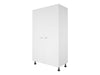 2 Door Tall Cabinet with Division WHITE FRONTAGE ONLY