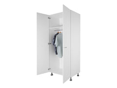 2 Door Tall Wardrobe Cabinet COLOUR