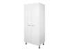 2 Door Tall Wardrobe Cabinet with Shelves COLOUR