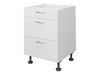 3 Drawer Base Cabinet WHITE FRONTAGE ONLY