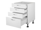 4 Drawer Base Cabinet WHITE FRONTAGE ONLY