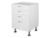 4 Drawer Base Cabinet WHITE FRONTAGE ONLY